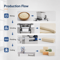 Ligne de production de savon miniature à petite échelle 20-200 kg/h pour petite usine, faible investissement, rendement élevé sur l'investissement