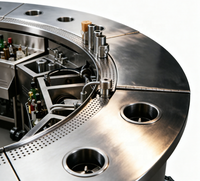 Station de bar OEM à enroulement complet 360 degrés, configuration centrale pour une perspective de barman à 360 degrés, système de brassage de bière intégré