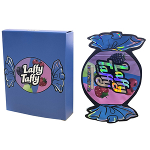 Hộp giấy Mylar đựng hoa khô cao cấp 3.5g, cắt khuôn, phủ hologram, khóa kéo, bóng, in ấn tùy chỉnh, dùng trong công nghiệp thực phẩm - Product Image 6