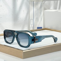 T-HE BORA 55-18-145 Lunettes de soleil pour hommes et femmes de qualité supérieure, lunettes de soleil de créateur, style punk classique, luxe, titane, UV400, avec boîte