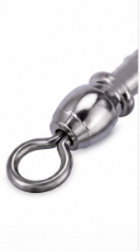 Connecteur de pêche <span class=keywords><strong>triple</strong></span> MF <span class=keywords><strong>avec</strong></span> clip, émerillons à sertir à double roulement en T pour ligne croisée, 3 voies - Product Image 4