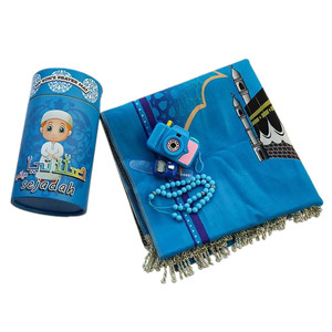 Lot de 5 chapelets de prière islamiques en polyester lavables avec compteur numérique, tapis de prière personnalisé pour enfants musulmans 50x90cm, cadeau Ramadan Aïd - Product Image 6