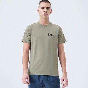T-shirt de sport homme de haute qualité, coupe ajustée, séchage rapide, pour la course et le fitness, idéal pour la musculation - Product Image 1