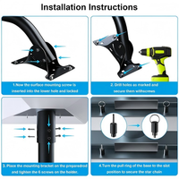 Support de toit réglable de haute qualité Starlink G3/V3, connecteur d'installation de toit, accessoires de tuyauterie coudée, kit de montage V3