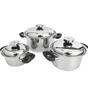 ชุดเครื่องครัวไร้จาระบีสแตนเลส 5 ชั้น ชุดหม้อและกระทะ 10 ชิ้น กระทะเหนี่ยวนํา - Product Image 3