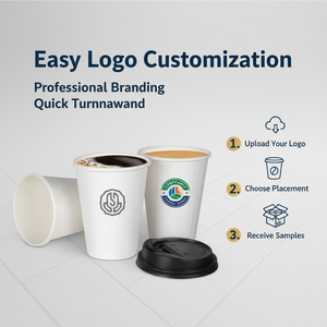 Bicchieri di Carta Personalizzabili con Logo, Biodegradabili, per Bevande Calde e Fredde, 400ml, per Noodle, Biscotti, Lollipop, Caffè, Singoli o Doppi - Product Image 2