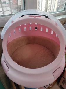 Comodo Letto Portatile a Cupola per Gatti e Cani di Piccola Taglia, Nido da <span class=keywords><strong>Viaggio</strong></span> Portatile con Peluche per Riposo Interno o Gite all'Aperto - Product Image 4