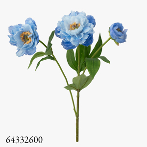 Pivoines bleues artificielles pour vase, fausses fleurs de pivoine en soie pour arrangements floraux, décoration intérieure, centre de table de salle de bain - Product Image 1