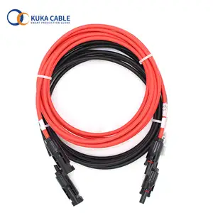 H1Z2Z2-K 2.5mm2 4mm2 6mm2 Solar Cable Panels AC DC Extension Cord PV Wire Cables 2.5mm 4mm 6mm MC 4 TUV