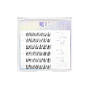 Pestañas Postizas Inferiores Sin Pegamento, Efecto 3D, Banda Transparente Invisible, Diseño Segmentado Para Uso General - Product Image 3