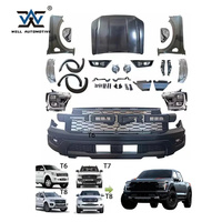 Kit carrosserie amélioré avec LED pour Ranger/Everest, mise à niveau vers la calandre avant Raptor T9 2022, pare-chocs ABS avec lettres, 2012-2021