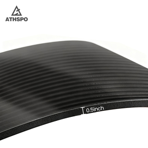 काथो कारखाना मूल बातें 1/2 इंच काले अतिरिक्त मोटी व्यायाम योग चटाई अनुकूलन योग्य लोगो फिटनेस योग मैट - Product Image 5