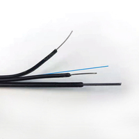 Kabel Drop Wire Optik al aire libre 1 núcleo G657A1 1000M FTTH Drop cable 1C 3Seling