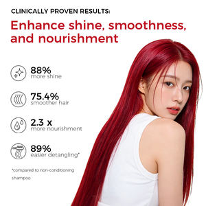 Sampo Pewarna Rambut Merah - Penyegar Warna, Pewarna Rambut Vegan, OEM&ODM, Pembersih & Kondisioner Rambut 3-in-1 yang Menetapkan Warna - Product Image 5