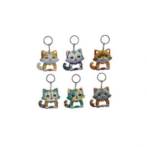 Llavero de Playa Estilo Verano, Souvenirs con Forma de Gato Impreso, Estilo Oceánico, Venta Caliente - Product Image 3