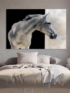 Living Room Hotel Decoration Animal Oil <strong>Painting</strong> Pure Hand-painted Modern Texture Wall Art <strong>Horse</strong> Oil <strong>Painting</strong> on Canvas - Product Image 6