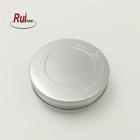 Emballage en aluminium personnalisé avec logo en relief, ODM OEM, boîte en aluminium de 100 ml 150 ml avec couvercle à vis