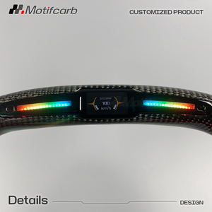Volant en fibre de carbone personnalisé avec affichage LED intelligent du régime pour Chevrolet Corvette C8 Z06 Coupé ZR1 1LZ 2LZ 3LZ 2019-2026 - Product Image 4