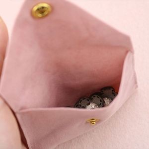 Pochettes à bijoux en velours personnalisées, sacs enveloppe pliables, sacs cadeaux pour ranger bagues, bracelets, colliers, boucles d'oreilles - Product Image 4