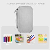 Bolsa de almacenamiento digital con cremallera, informal, portátil, impermeable, resistente a golpes, multifuncional, con 4-6 compartimentos, protección para datos