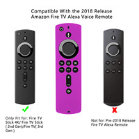 Beschermhoes Geschikt en silicone pour Amazon Alexa Fire Tv Stick Afstandsbediening Cover Valbestendige Schokbestendige Verlichting