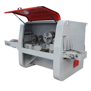 Automatic multiple rip saw machine multiple blades sawmill for square wood cutting