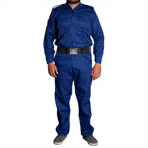Conjunto de Camisa de Manga Larga y Pantalones con Cinturón para Guardia de Seguridad, Color Azul Marino, para Hombre - Product Image 2