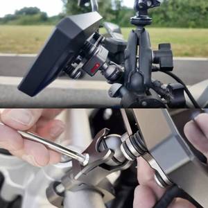 새로운 오토바이 네비게이션 장치 도난 방지 빠른 릴리스 5.5 인치 GPS 터치 스크린 방수 CarPlay 안드로이드 자동 듀얼 카메라 - Product Image 3