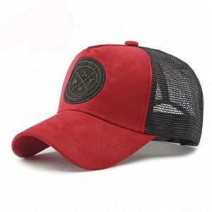 Casquette de baseball en maille respirante pour femme avec logo en silicone et protection solaire extérieure, style camionneur en daim - Product Image 3