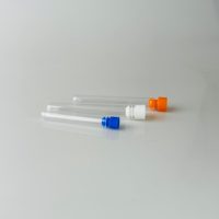 Tubo de Orina de Plástico Transparente de Alto Brillo para Centros de Investigación Médica, Base Redonda Lisa para Pruebas Bioquímicas de Orina