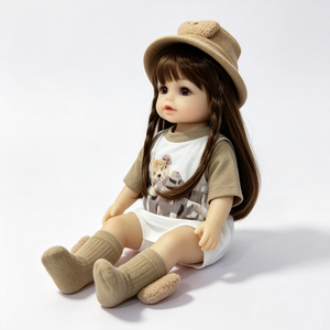 Customized Vinyl Silicone Pose Able Baby <b>Doll</b> Kids Pretend <b>Play</b> Nurturing <b>Doll</b> Fashion Dress <b>Doll</b> for Girls PP Cotton Filled - Product Image 5