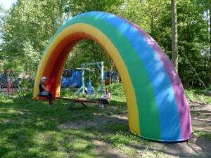 Colorful Inflatable Rainbow <strong>Arch</strong> for Event Decoration Customizable Party Entrance Gate - Product Image 5