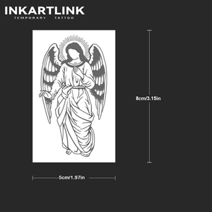 Tatuajes Temporales de Alta Calidad al por Mayor, Diseño Clásico de Ángel Guardián, Resistentes al Agua, con Jugo de Fruta Natural, Suministro al por Mayor - Product Image 4