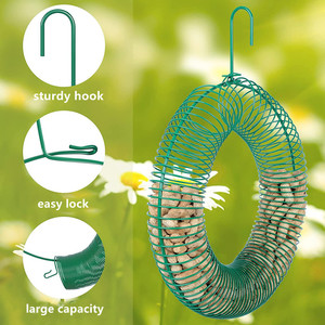 Venta caliente Comederos para pájaros Colgando <span class=keywords><strong>Jarden</strong></span> Alimentador de pájaros de plástico Alimentador inteligente para pájaros - Product Image 5