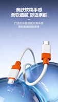 Cable de Silicona USB-A a USB-C de Carga Rápida de 2.4A para iPhone 15 y Teléfonos Móviles Android