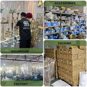 Candelabro a 9 Bracci Trasparente <span class=keywords><strong>Portacandele</strong></span> in Acrilico Tubolare per Decorazioni Matrimoniali - Product Image 5