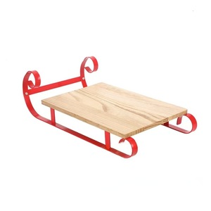 Bandeja de madera navideña con forma de trineo para exhibir dulces, decoración de mesa para fiestas en casa - Product Image 5