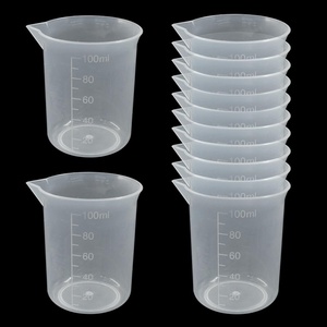 प्रयोगशाला रसोई पारदर्शी प्लास्टिक बीकर पीपी प्रायोगिक माप के साथ - Product Image 2