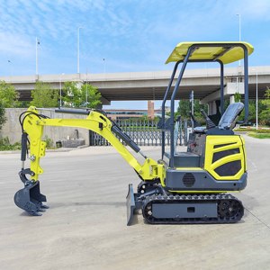 Mini-excavatrice à chenilles de 1,2 tonne à haute productivité, corps étroit, moteur à économie de carburant, construction de logements urbains, réparation routière - Product Image 1