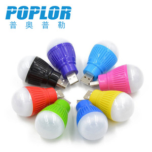 Poplor Led Night <b>Light</b> Usb Plug In Colorful <b>Globe</b> Shape Tap Control For Bedroom Desk Lighting Dc 5V - Product Image 1