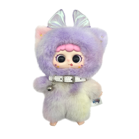 Joaprk ODM Creative AI Blind Box Jouet en peluche lapin rose à longues oreilles avec yeux réversibles en silicone