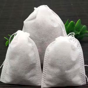 Precio de Fábrica OEM/ODM 12*16cm /13*18cm 100 Piezas Bolsas de Filtro de Té No Tejidas, No Tóxicas, de Grado Alimenticio con Cordón - Product Image 1