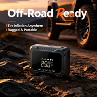 Gonfleur de pneus multifonctionnel indispensable pour voiture, avec moniteur de pression des pneus, jauge de pression numérique, gonflage rapide