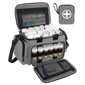 Bolsa Médica Impermeable, Ligera y Portátil para Uso en Verano, con Correa para el Hombro, Almacenamiento de Botiquín de Primeros Auxilios, Organizador de Pastillas - Product Image 1