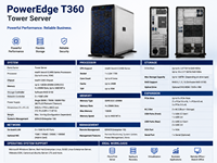 Serveur tour T360 Intel Xeon E-2400 Series Enterprise avec prise en charge de la mémoire DDR5 pour les solutions de centre de données pour petites entreprises
