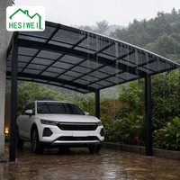 HESIWEI Carports pour stationnement de voitures, auvent de carport en aluminium, abri de voiture en métal, auvent de garage, abri pour voiture
