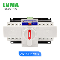 Interrupteur de transfert automatique LVMA LMQ4-63M CB 63A 3P certifié CCC CE 50Hz/60Hz 10kA de capacité de coupure