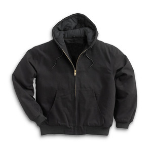 Factory Supply Men Hooded Duck Canvas Bomber Custom Winter Work <b>Jacket</b> - Product Image 3