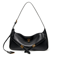 Sac à main en cuir véritable de luxe pour femmes, nouveau style, de haute qualité, en daim, à bandoulière unique, avec doublure en polyester pour femmes