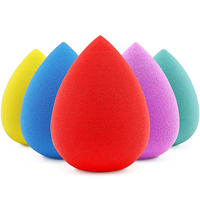 Super doux maquillage oeuf gourde poudre bouffée humide et sec maquillage éponge coussin d'air sec humide maquillage lavable fonction boîte emballage